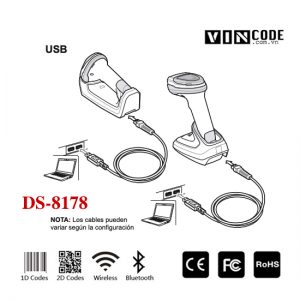 sơ đồ kết nối máy tính vớ máy quét mã vạch zebra DS8178