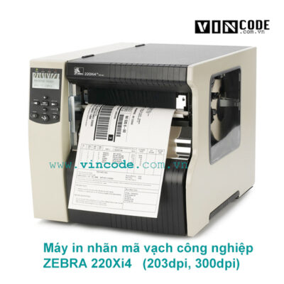 Máy in nhãn mã vạch công nghiệp ZEBRA 220Xi4 203dpi