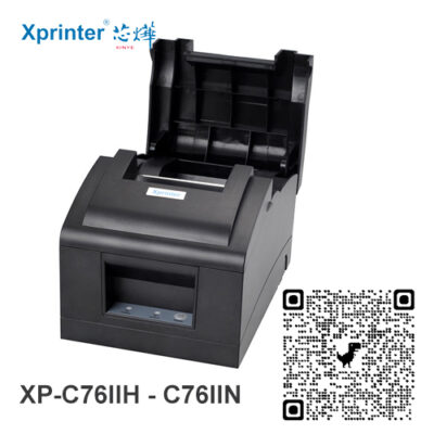 Máy in hóa đơn Xprinter XP-C76iiH (in kim, 76mm)