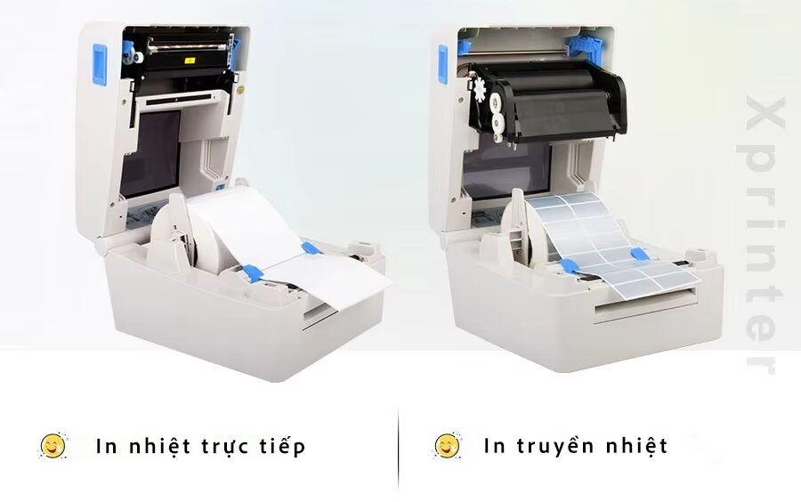 vincode.com.vn: Máy in mã vạch truyền nhiệt Xprinter XP-TT424B/TT434B: Sự lựa chọn hoàn hảo cho nhu cầu in ấn mã vạch nhỏ gọn