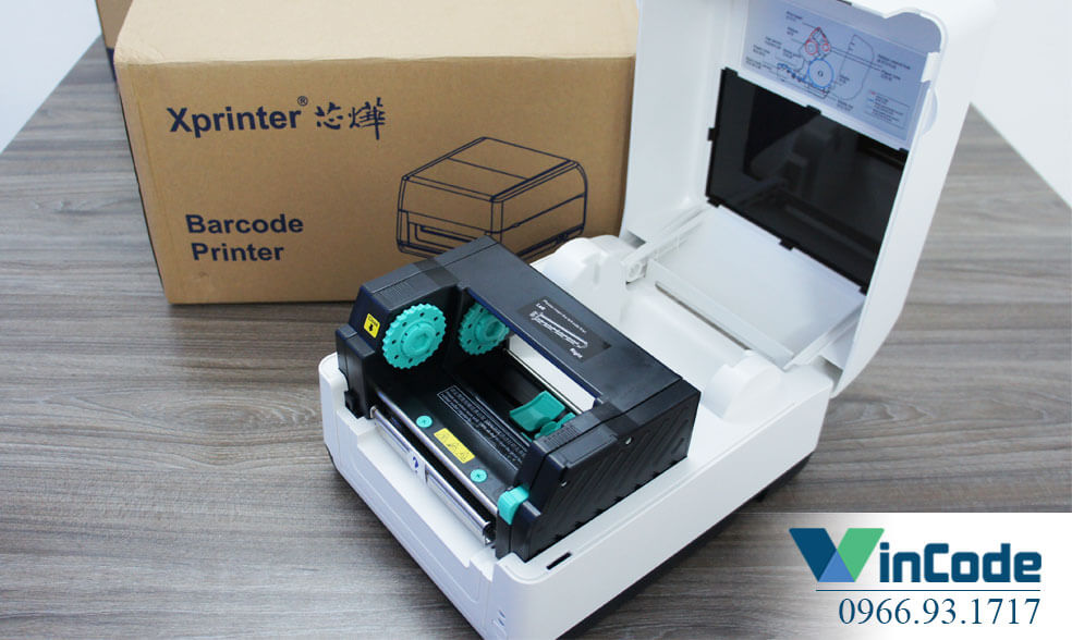 Lắp giấy và mực in cho máy in mã vạch công nghiệp