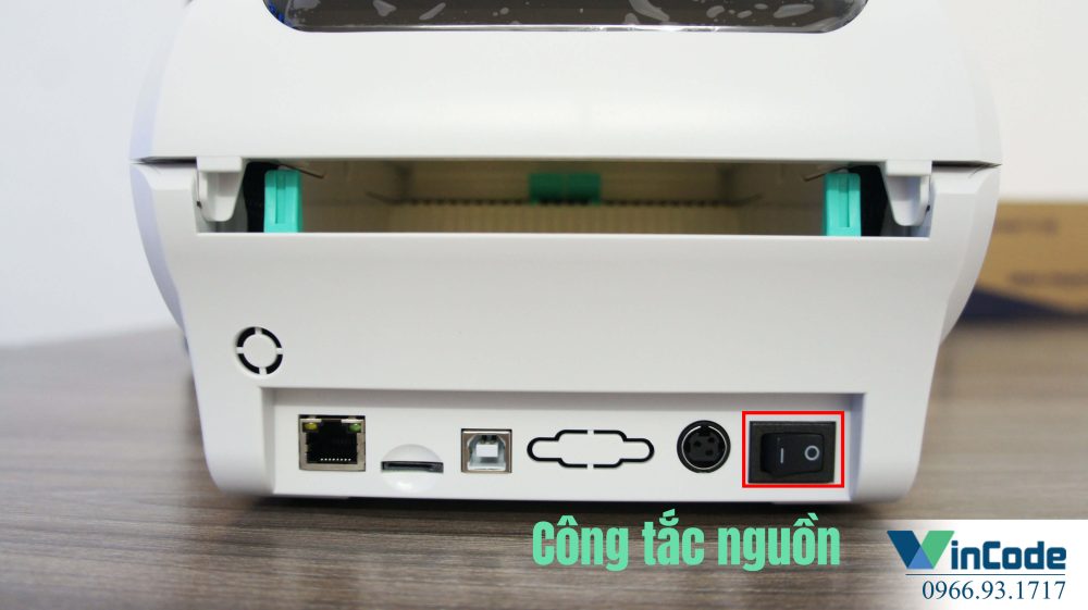 Khởi động máy in mã vạch công nghiệp