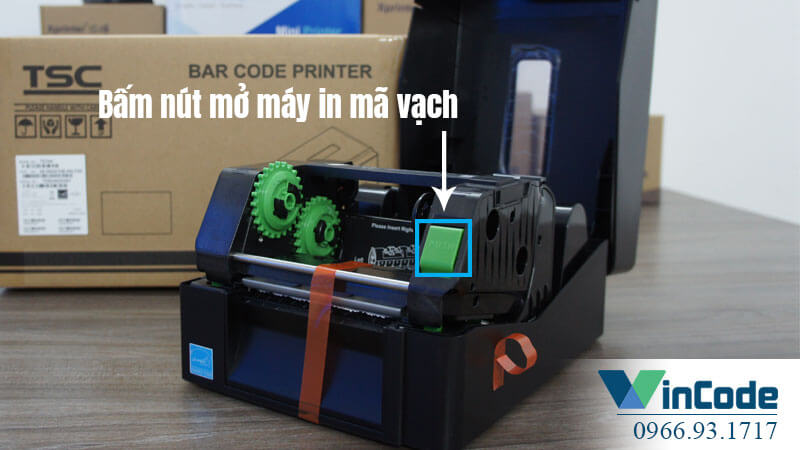 Mở nắp máy in mã vạch công nghiệp