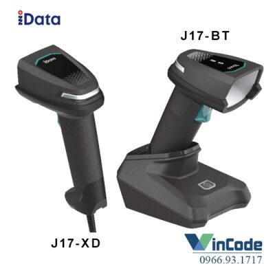Máy quét mã vạch công nghiệp iData J17 XD - Giải pháp quét mã vạch AI