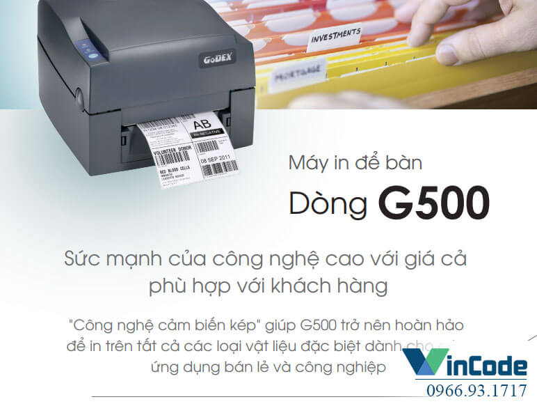 Sức mạnh vượt trội máy in mã vạch Godex G500
