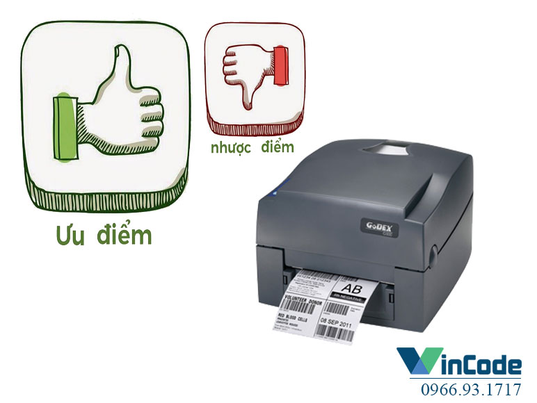 Ưu nhược điểm máy in mã vạch Godex G500