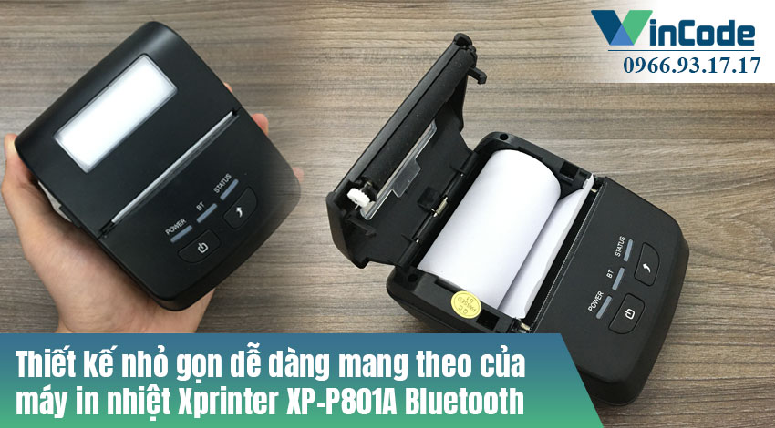 Thiết kế nhỏ gọn, dễ cầm tay của XP-P801A Bluetooth