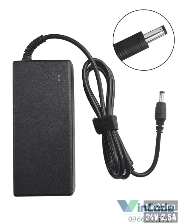 Adapter chấu 5.5mmx2.5mm máy in mã vạch godex,Zenpert.. .