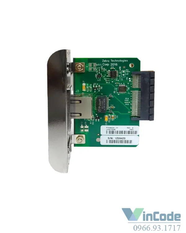 Card cổng Lan máy in mã vạch Zebra ZT230