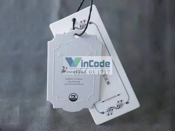 Nhận In Thẻ Quần Áo 40x35mm Theo Yêu Cầu - Mẫu Độc Đáo Customizable