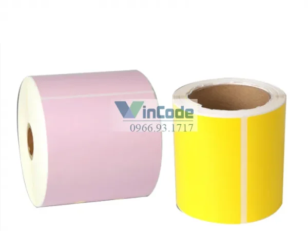 Giấy Coated Tự Dính 90x50mm Tùy Chỉnh Kích Thước & Màu Sắc