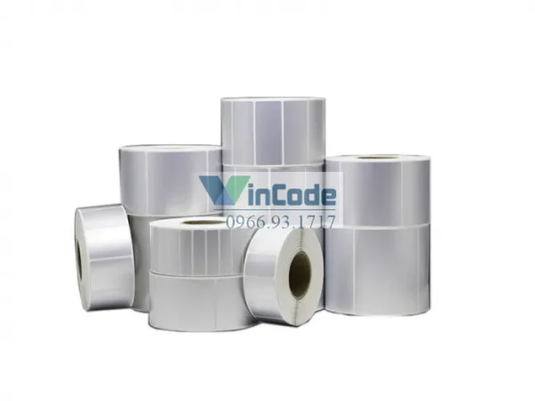 Tem Nhãn Mã Vạch Chống Nước PET Tự Dính Kích Thước Tùy Chỉnh 100x150