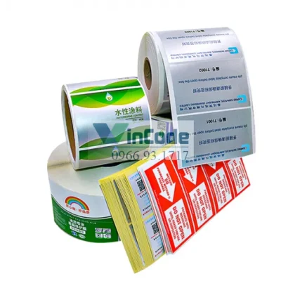 Giấy Nhãn Mã Vạch Tự Dính PET Kích Thước Tùy Chỉnh 100x50: Phân Phối Chính Hãng
