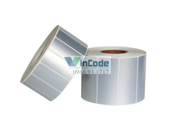 Nhãn Barcode Chống Nước PET Tùy Chỉnh Kích Thước 40x20mm Giá Tốt