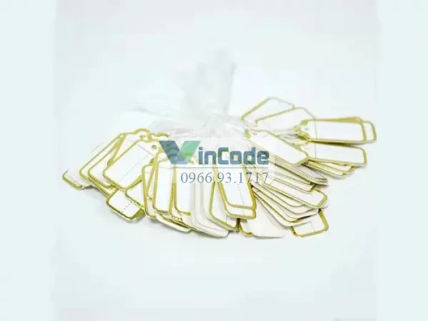 Nhãn Dán Tự Dính Kích Thước Tùy Chỉnh Cho Mác Trang Sức 50x15mm