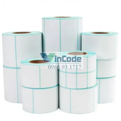 Giấy Nhiệt Tự Dính Kích Thước Tùy Chỉnh 100x100mm Chính Hãng
