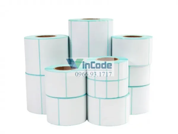 Giấy Nhiệt Tự Dính Kích Thước Tùy Chỉnh 100x100mm Chính Hãng