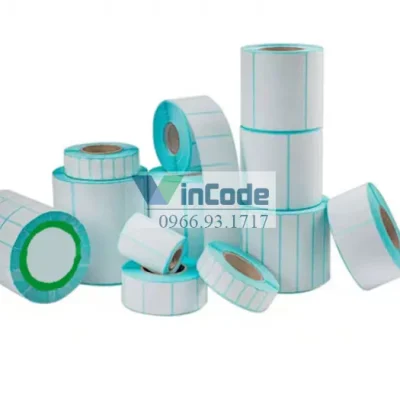 Giấy In Nhiệt Tự Dính Kích Thước Tùy Chỉnh 30x20mm Chất Lượng Cao