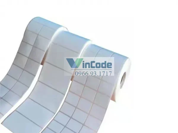 Nhãn Mác Decal Barcode Chống Nước Kích Thước Tùy Chỉnh 100x80mm