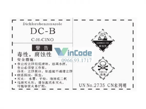 Nhận In Tem Nhãn Hóa Chất Giấy Tự Dính Kích Thước 200x160 Theo Yêu Cầu