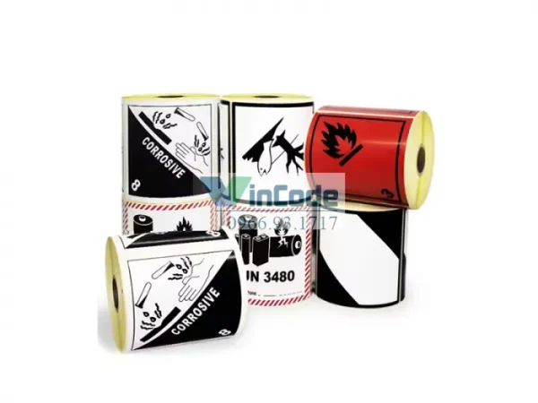 Nhãn Hóa Chất Tự Dính Kích Thước Theo Yêu Cầu – In Chất Lượng Cao