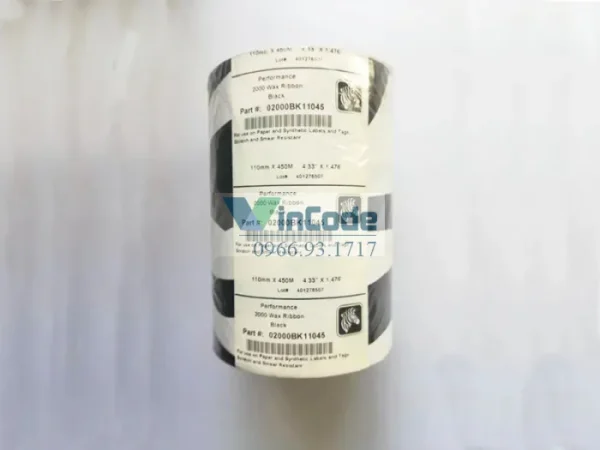 Ruy Băng In Wax Zebra 110mmx450m Chính Hãng – Giá Tốt, Chất Lượng