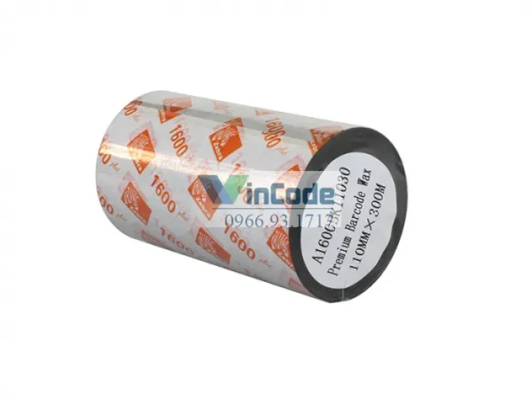 Ruy băng in sáp Zebra 80mmx300m A1600BK chính hãng – Giá tốt