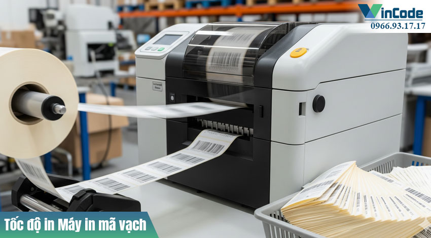 Tốc độ in máy in mã vạch