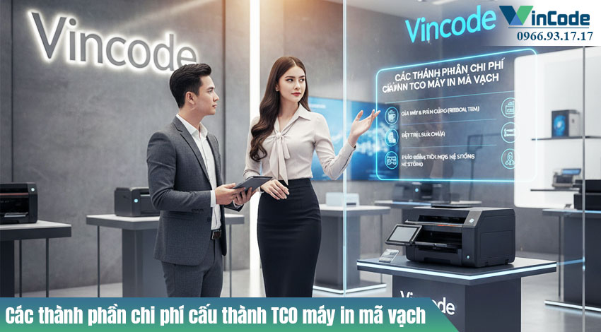 Các thành phần chi phí cấu thành TCO máy in mã vạch | Vincode