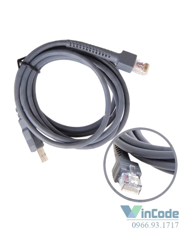 Cáp USB máy quét mã vạch Symbol LS2208 LS1203 LS4208 LS3008