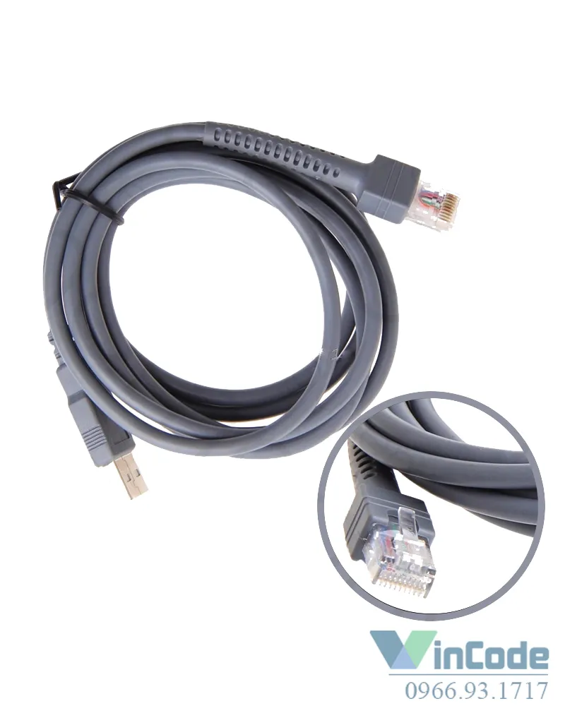 Cáp USB máy quét mã vạch Symbol LS2208 LS1203 LS4208 LS3008