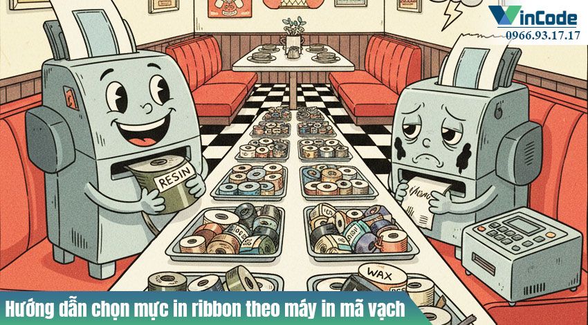 Hướng dẫn chọn mực in ribbon theo máy in mã vạch phổ biến tại Việt Nam