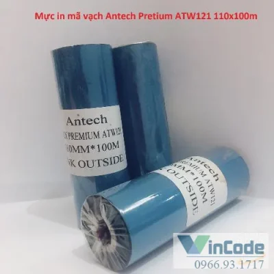 Mực in mã vạch Antech Pretium ATW121 110x100m