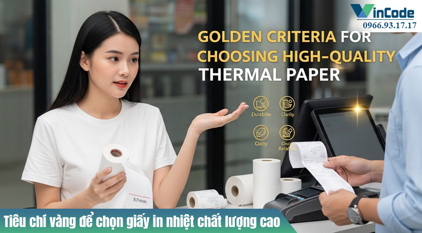 Tiêu chí vàng để chọn giấy in nhiệt chất lượng cao | Vincode