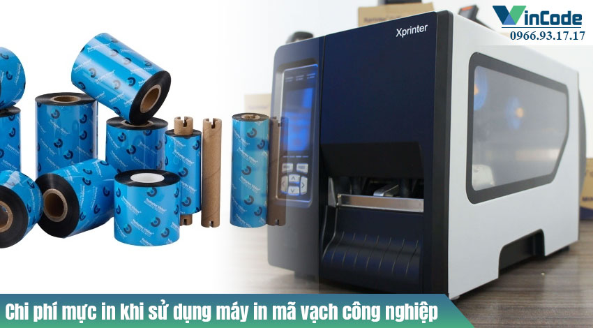 Chi phí mực in (ribbon) khi dùng máy in mã vạch công nghiệp