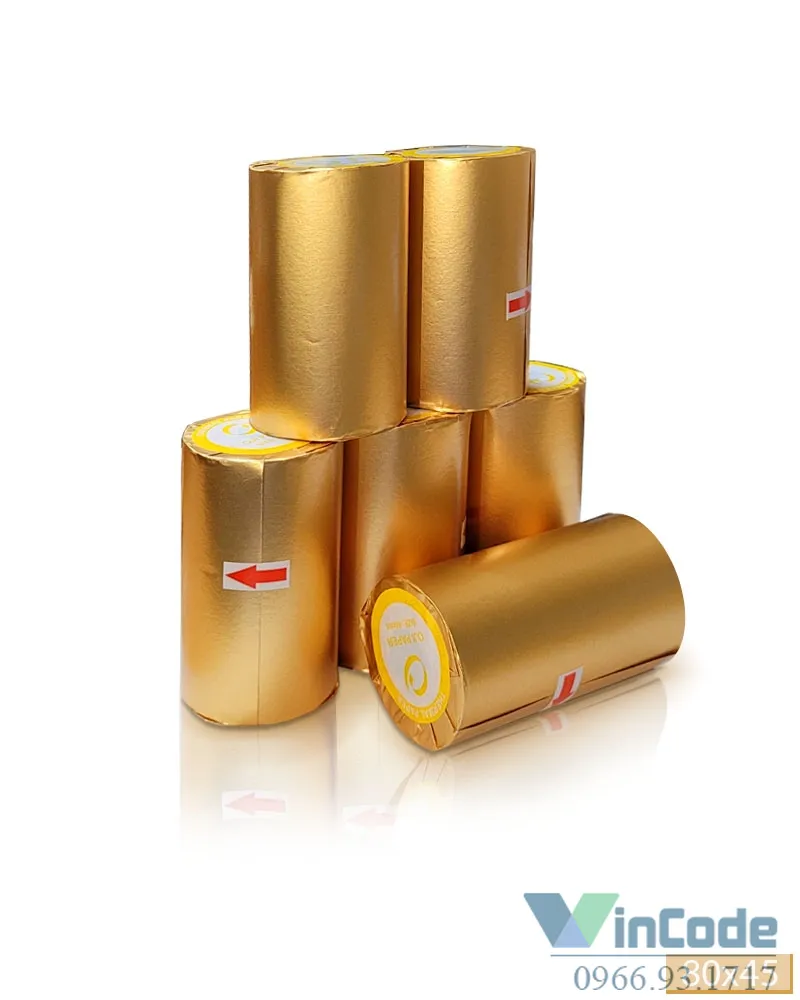 Giấy in hóa đơn Oji 80x45 (bọc vàng Gold)