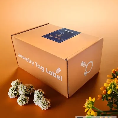 hộp nhãn tem vàng - jewelry tag label - 4000 nhãn