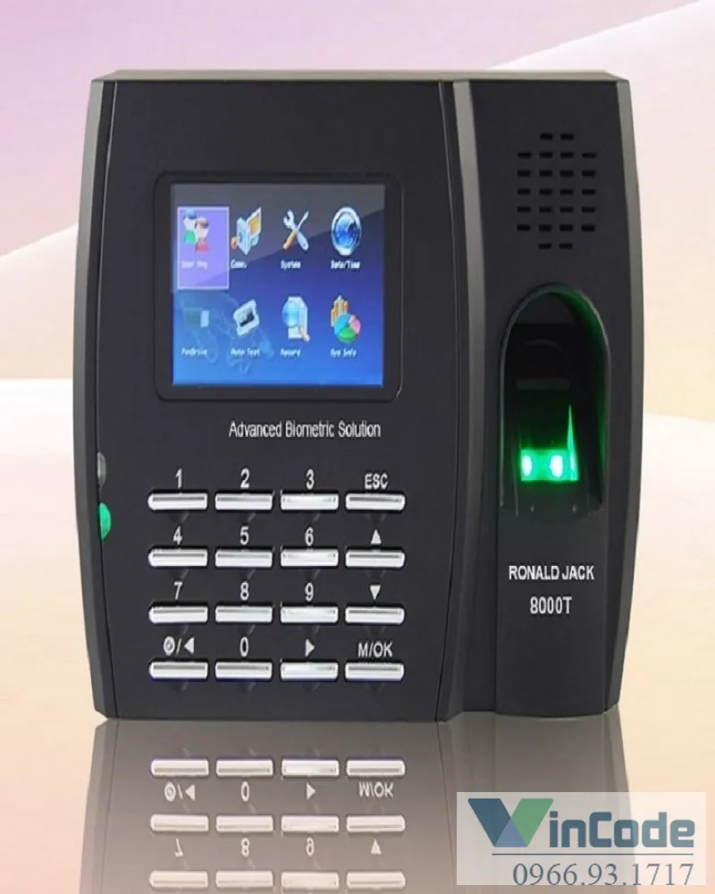 MÁY CHẤM CÔNG VÂN TAY& CẢM ỨNG RONALD JACK 8000T
