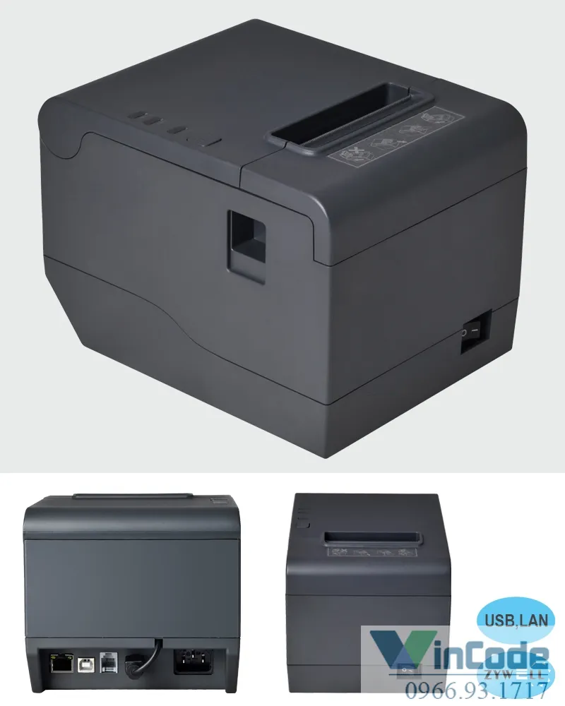 Máy in hóa đơn Zywell Zy808 (USB,LAN)