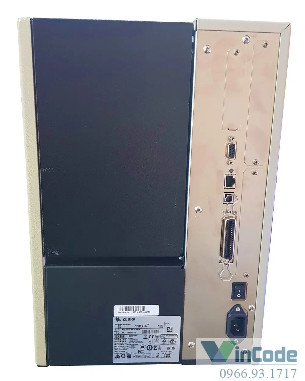 Máy in mã vạch công nghiệp Zebra 110Xi4 (300dpi)