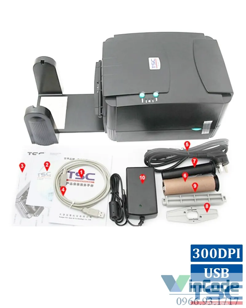 Máy in mã vạch TSC TTP-342E Pro (300DPI)