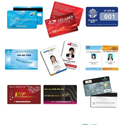 Thẻ thành viên - nhân viên- thẻ xe (thẻ nhựa PVC)