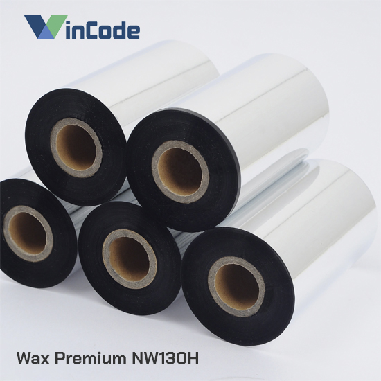 Mực In Mã Vạch NW130H Wax Premium 110mm x 300m - Chống Trầy, Độ Nét Cao