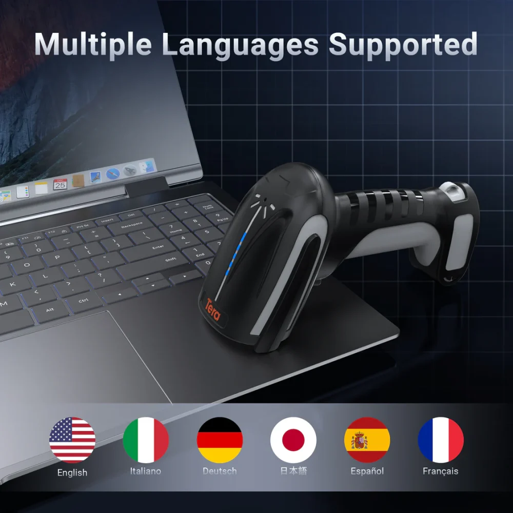 Máy Quét Mã Vạch DPM Không Dây Tera 8300Pro NFC – Lưu Profile Người Dùng, Quét Kim Loại Siêu Chính Xác