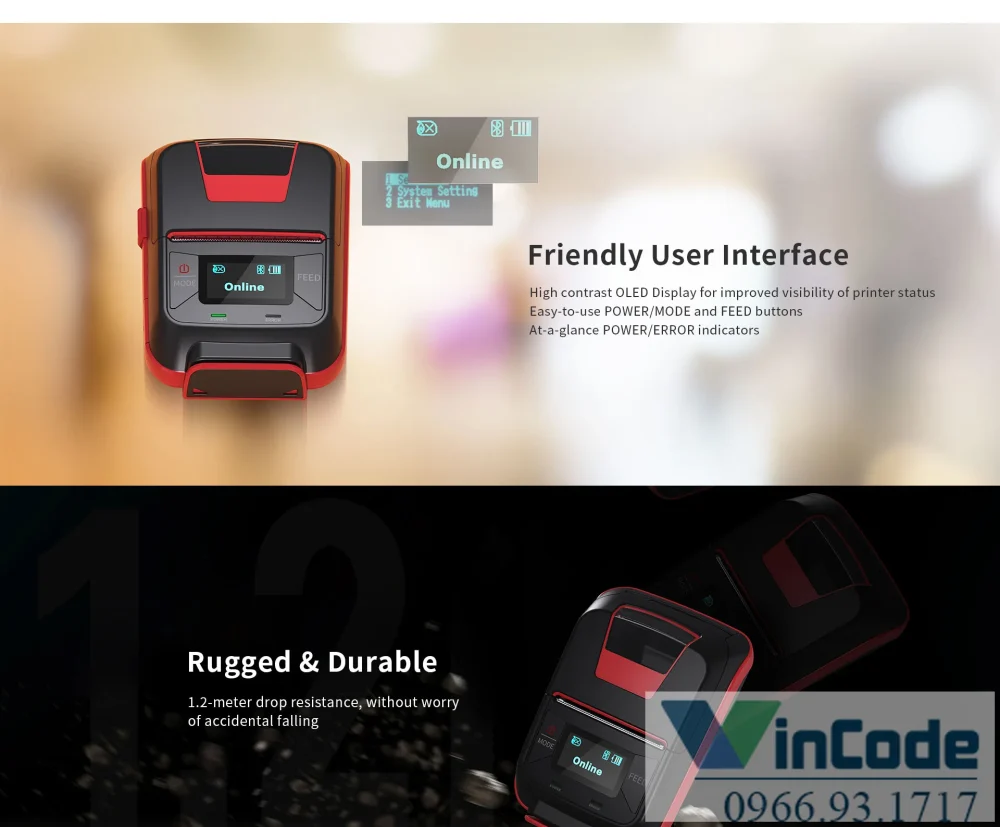 Máy in với công nghệ in nhiệt yên tĩnh