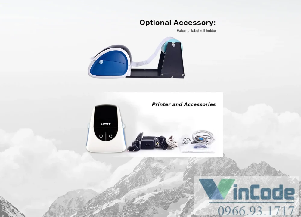 Máy in tem nhãn nhiệt 2 inch bền bỉ và tiện lợi