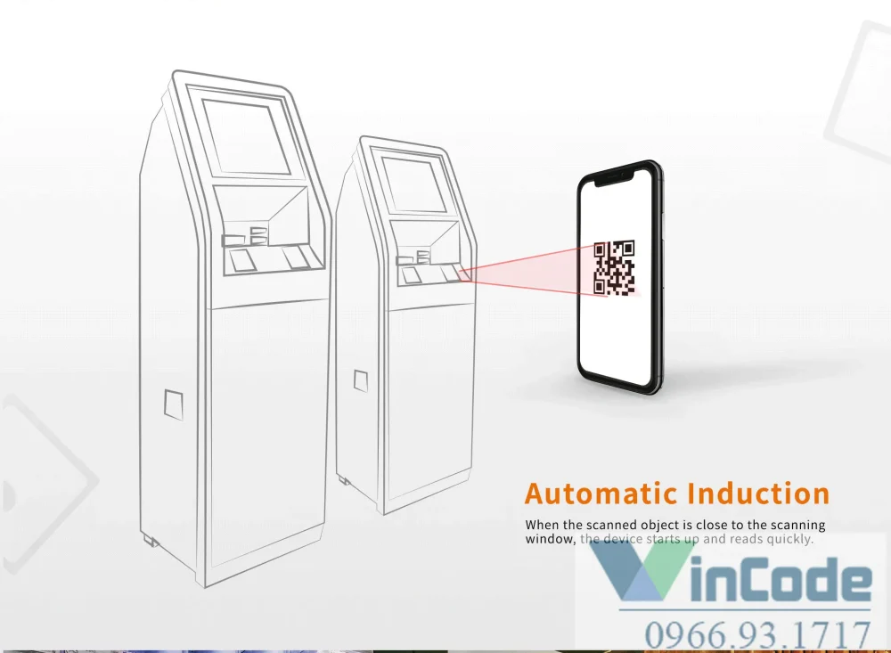 Thiết kế nhỏ gọn máy quét mã vạch