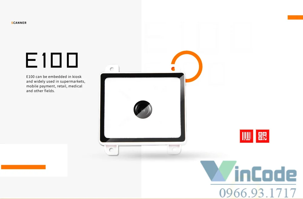 2D Embedded Barcode Scanner