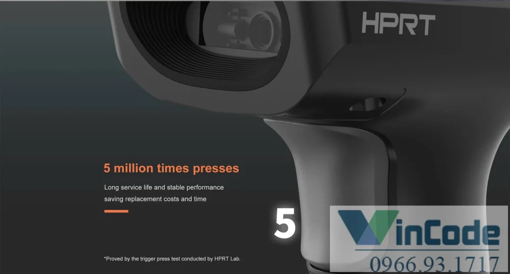 Hình ảnh chi tiết máy quét mã vạch 2D