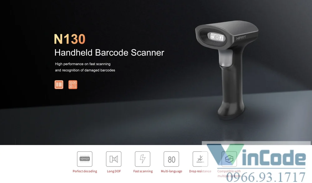 Máy quét mã vạch cầm tay 2D